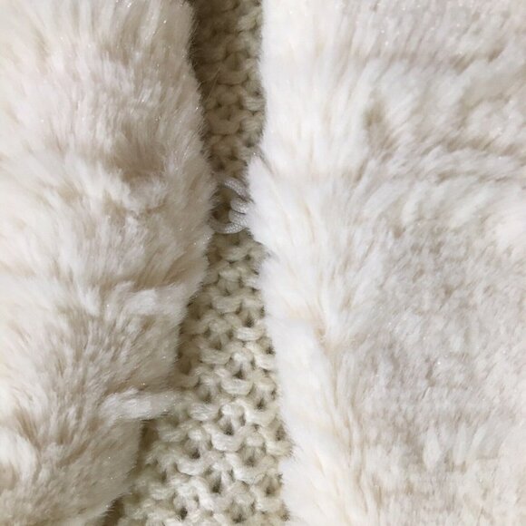 Dennis by Dennis Basso Faux Chinchilla Fur trim Belted Cardigan A229750 - Picture 7 of 7